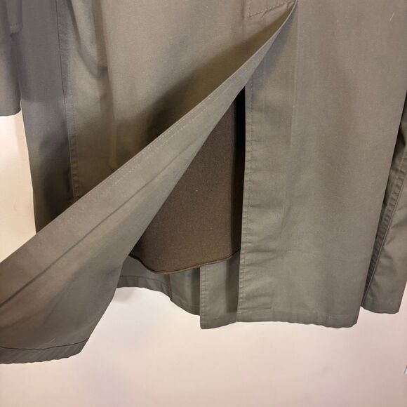 Christain Dior Monsieur Taupe Men's 100% Wool Lined Trench Coat Jacket 42R - Picture 8 of 11